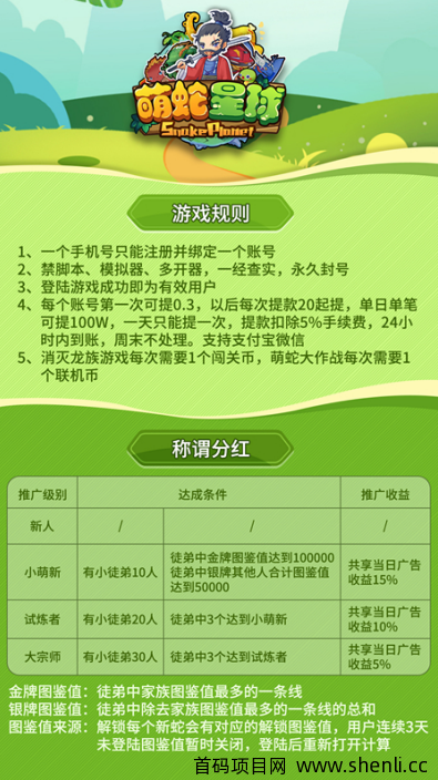 【萌蛇星球】对接首码团长 首创副本 竞技模式，2021最强0撸。