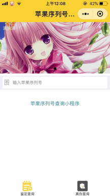 苹果序列号小程序源码