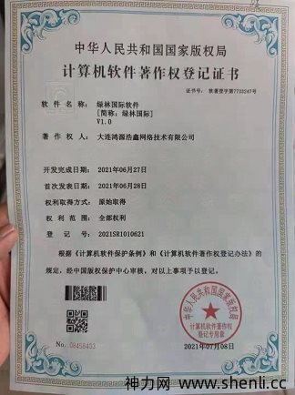 绿林国际，内排码以出，速度抢占市场！