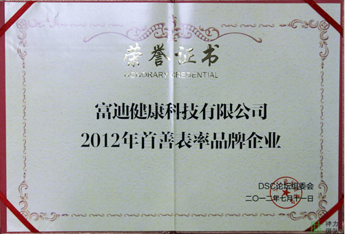 富迪pg电子平台的荣誉证书一览